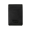 リーバイス メンズ 財布 アクセサリー Men's RFID Genuine Leather Front Pocket Wallet Black(4)