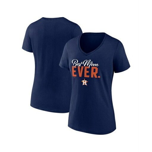 ファナティクス レディース Tシャツ トップス Women's Navy Houston Astros Mother's Day V-Neck T-shirt Navy ファナティクス レディース Tシャツ トップス Women's Navy Houston Astros Mother's Day V-Neck T-shirt Navy