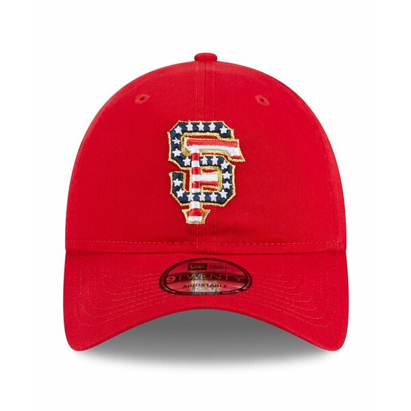 ニューエラ レディース 帽子 アクセサリー Women's Red San Francisco Giants 2023 Fourth of July 9TWENTY Adjustable Hat Red