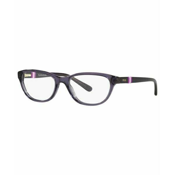 ラルフローレン レディース サングラス&アイウェア アクセサリー Polo Prep Women's Cat Eye Eyeglasses, PP8542 Shiny Transparent Purple