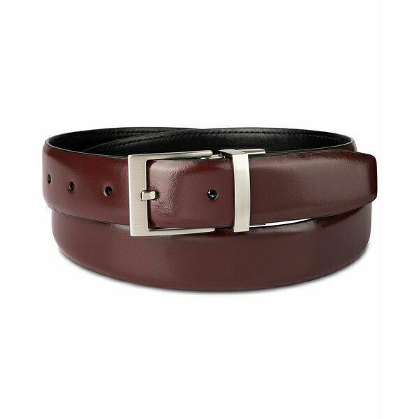 カルバンクライン メンズ ベルト アクセサリー Men's Reversible Belt Burgundy/Black