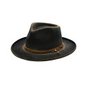 ピーターグリム レディース 帽子 アクセサリー Eden Wool Felt Beaded Band Wide Brim Hat Dark Brown