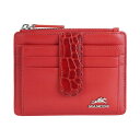 マンシーニ レディース 財布 アクセサリー Women's Croco2 RFID Secure Card Case Wallet Red