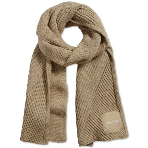 カルバンクライン レディース マフラー・ストール・スカーフ アクセサリー Chunky Rib Knit Scarf Heathered Almond カルバンクライン レディース マフラー・ストール・スカーフ アクセサリー Chunky Rib Knit Scarf Heathered Almond