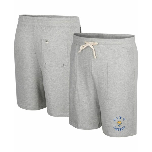 コロシアム メンズ カジュアルパンツ ボトムス Men's Heather Gray Pitt Panthers Love To Hear This Terry Shorts Heather Gray