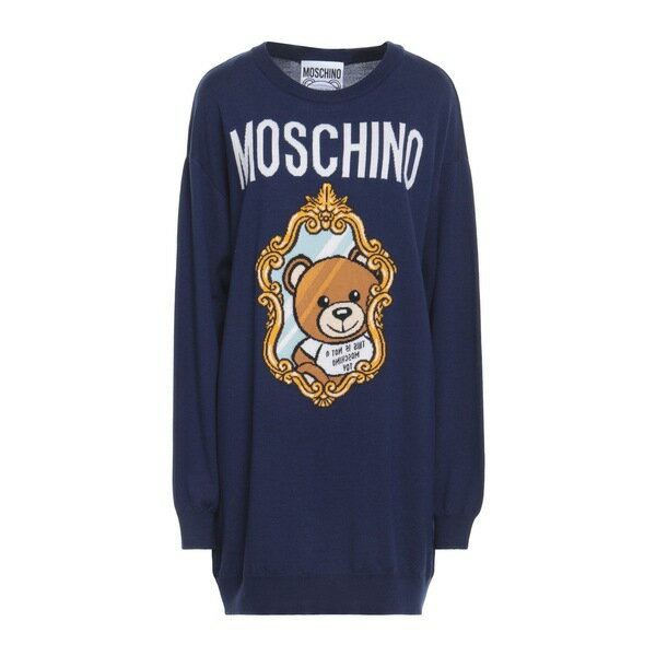 【送料無料】 モスキーノ レディース ワンピース トップス Mini dresses Blue