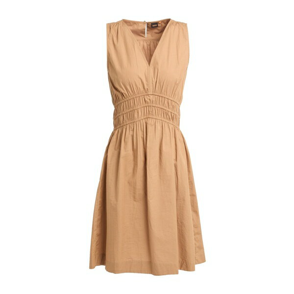 【送料無料】 ボス レディース ワンピース トップス Mini dresses Brownのサムネイル