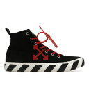 OFF-WHITE オフホワイト メンズ スニーカー 【OFF-WHITE Vulcanized Hi Black Red Canvas】 サイズ US_11(...
