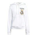 【送料無料】 モスキーノ レディース パーカー・スウェットシャツ アウター Sweatshirts White