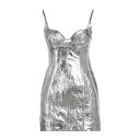 【送料無料】 デヴィッド コーマ レディース ワンピース トップス Mini dresses Silver