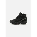 サロモン メンズ バスケットボール スポーツ CROSSTRAK WP - Hiking shoes - black/asphalt