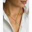 ɥ˥ ǥ ͥå쥹硼ڥȥȥå ꡼ Tarnish Resistant 14K Gold Plated Pave Crystal Initial Disc Paperclip Necklace Gold- N