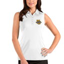 アンティグア レディース ポロシャツ トップス Marquette Golden Eagles Antigua Women's Tribute Sleeveless Polo White