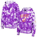 ニューエラ レディース パーカー・スウェットシャツ アウター Phoenix Suns New Era Women's Brushed Cotton TieDye Pullover Hoodie Purple