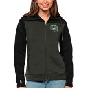 アンティグア レディース パーカー・スウェットシャツ アウター Ohio Bobcats Antigua Women's Protect FullZip Jacket Black/Charcoal