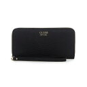 QX fB[X z ANZT[ Lyndi Large Zip Around Wallet Black