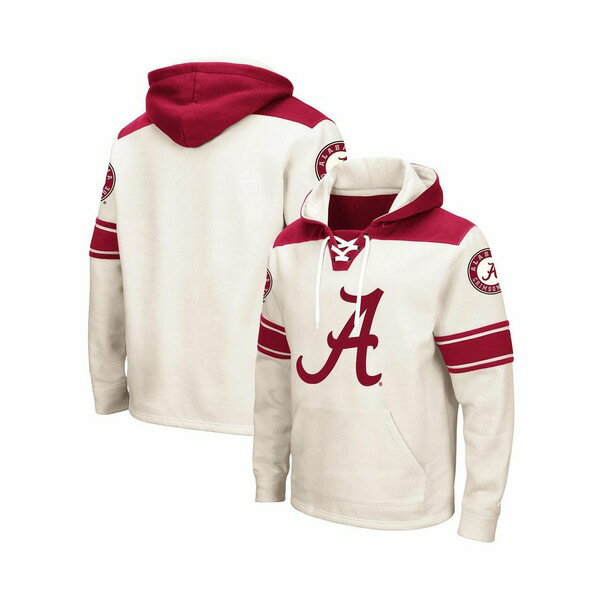 コロシアム メンズ パーカー・スウェットシャツ アウター Men's Cream Alabama Crimson Tide 2.0 Lace-..