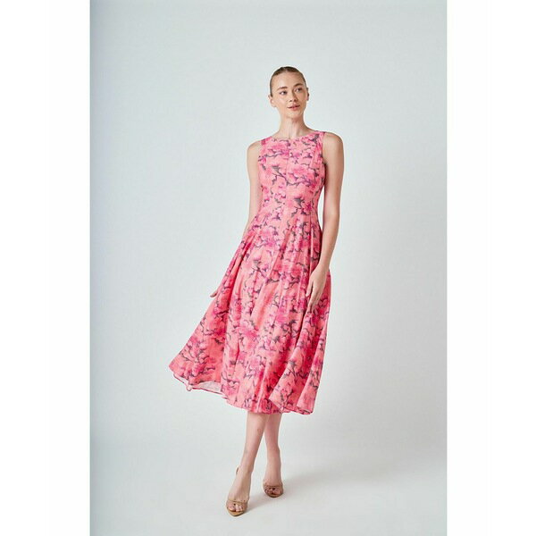 エンドレスローズ レディース ワンピース トップス Women's Floral Print Midi Dress Pink multi(4)