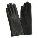 マーカスアドレール レディース 手袋 アクセサリー Women's Vegan Leather Stud Touchscreen Gloves Black
