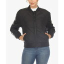ホワイトマーク レディース ジャケット&ブルゾン アウター Women's Lightweight Diamond Quilted Puffer Bomber Jacket Black(4)