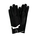 マーカスアドレール レディース 手袋 アクセサリー Women's Faux Suede Bow Jersey Touchscreen Glove Black