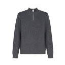 J.W.アンダーソン メンズ ニット&セーター アウター Henley Sweater With Lock Pull Grey