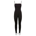 ウォルフォード レディース ワンピース トップス Strapless Jumpsuit Nero