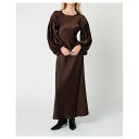 ウィ ウォー ワット レディース ワンピース トップス Women's Balloon Sleeve Maxi Dress Chestnut