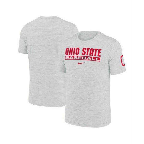 ʥ   ȥåץ Men's Ash Ohio State Buckeyes Velocity Baseball Wordm...