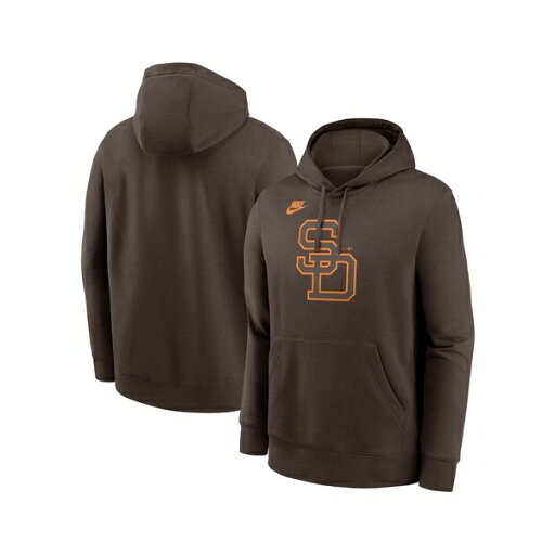 ナイキ メンズ パーカー・スウェットシャツ アウター Men's Brown San Diego Padres Cooperstown Collection Logo Club Pullover Hoodie Brown ナイキ メンズ パーカー・スウェットシャツ アウター Men's Brown San Diego Padres Cooperstown Collection Logo Club Pullover Hoodie Brown