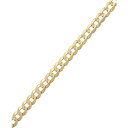 イタリアン ゴールド メンズ ブレスレット・バングル・アンクレット アクセサリー Curb Chain 9