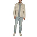 リーバイス メンズ ジャケット&ブルゾン アウター Men's Solid Full-Zip Shirt Jacket Cream
