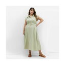 シティーシック レディース ワンピース トップス Plus Size Utility Midi Dress Sage