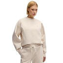 ヒューゴボス レディース パーカー・スウェットシャツ アウター Women's Melange Cotton-Blend Sweatshirt Open Whi...