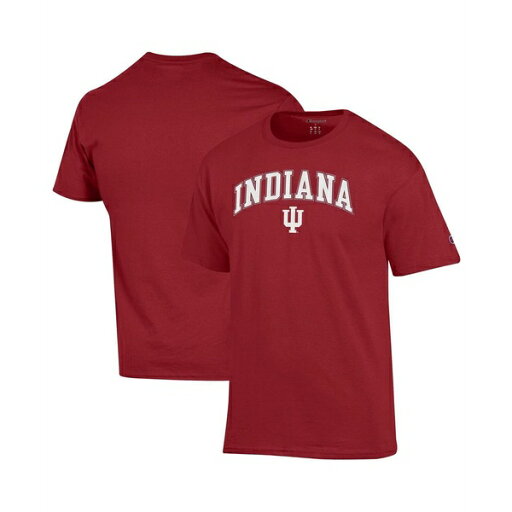 チャンピオン メンズ シャツ トップス Men'sCrimson Indiana Hoosiers Arch Over Logo T-Shirt Crimson チャンピオン メンズ シャツ トップス Men'sCrimson Indiana Hoosiers Arch Over Logo T-Shirt Crimson