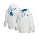 ミッチェル&ネス メンズ ジャケット&ブルゾン アウター Men's White Kentucky Wildcats Coaches Full-Snap Hoo...