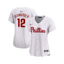 ナイキ レディース カットソー トップス Women's Kyle Schwarber White Philadelphia Phillies Home Limited Player Jersey White(4)