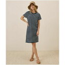 パクト レディース ワンピース トップス Women's Organic Cotton Softspun Tee Dress Monterey stripe