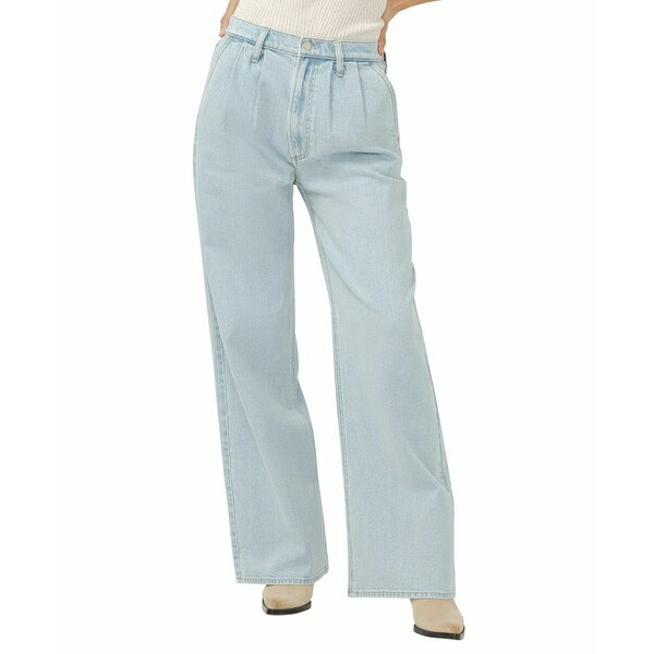 シルバージーンズ レディース デニムパンツ ボトムス Women's High Rise Pleated Trouser Jeans Indigo