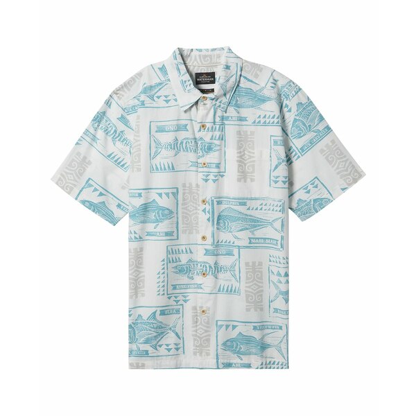 åС  ޥ   ȥåץ Quiksilver Men's Block Fish Woven Shirt...