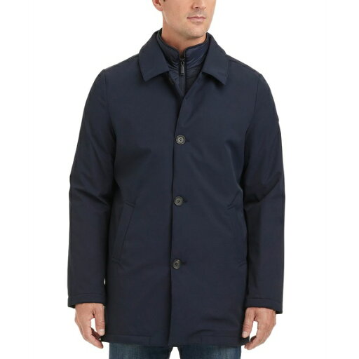 ヴィンスカムート メンズ ジャケット&ブルゾン アウター Men's Refined Rain Coat with Bib Back Navy ヴィンスカムート メンズ ジャケット&ブルゾン アウター Men's Refined Rain Coat with Bib Back Navy