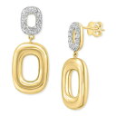 エフィー コレクション レディース ピアス&イヤリング アクセサリー EFFY Diamond Pav Geometric Drop Earrings (7/8...