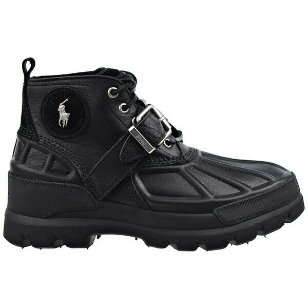 Polo Ralph Lauren ラルフローレン メンズ スニーカー 【Polo Ralph Lauren Oslo Low Boot】 サイズ US_9.5(27.5cm) Black Silver