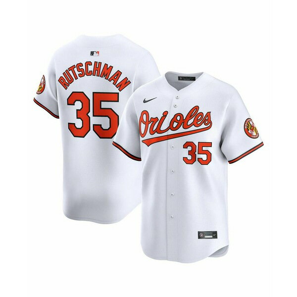 ナイキ メンズ シャツ トップス Men's Adley Rutschman White Baltimore Orioles Home Limited Player Jersey White
