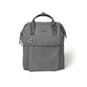 バッガリーニ レディース バックパック・リュックサック バッグ Soho Backpack Smoke, Faux Python Trim - Nylon(4)