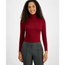 ジョーンズニューヨーク レディース カットソー トップス Petite Seamless Long-Sleeve Turtleneck Top Bordeaux(4)