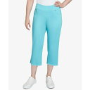 ルビーロード レディース カジュアルパンツ ボトムス Petite Oasis Pull On Fringe Denim Capri Pants Capri