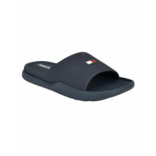 トミー ヒルフィガー メンズ サンダル シューズ Men's Marmo Fashion Pool Slides Dark Blue