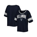 チャンピオン レディース カットソー トップス Women's Navy Villanova Wildcats Jumbo Arch Striped Half-...