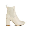 ロンンドンラグ レディース ブーツ シューズ Babbel Faux Leather Block Heel Ankle Boots Beige